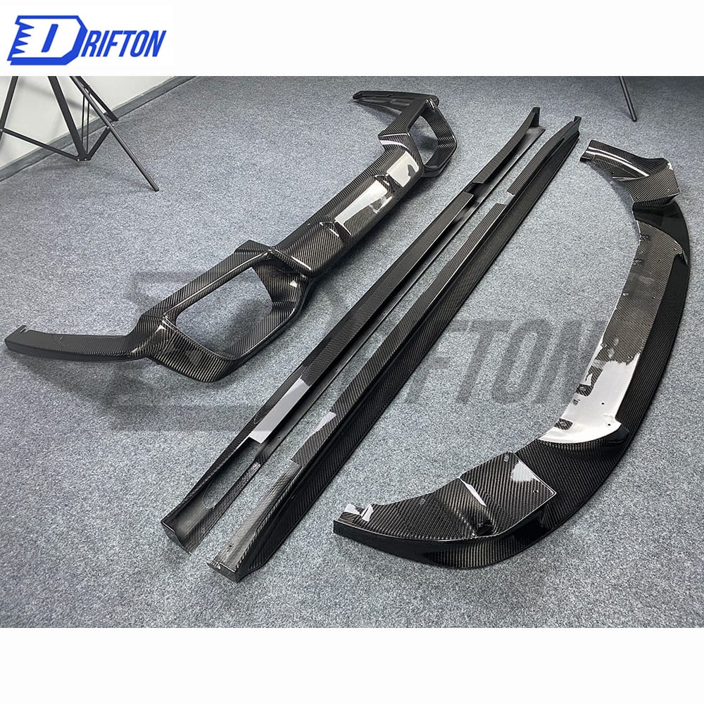 3D Style Dry Carbon Fiber Aero Body Kit For BMW F98 X4M 2019-2021