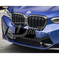 Dry Carbon Fiber Replacement Front Grille For BMW F97 X3M F98 X4M LCI 2019-2024