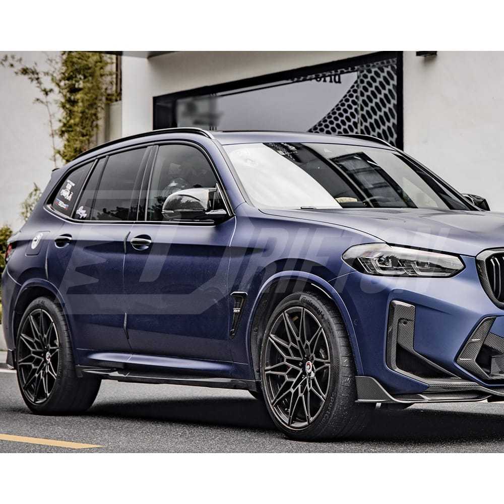 SQ Style Dry Carbon Fiber Side Skirt For BMW F97 X3M F98 X4M LCI 2019-2024
