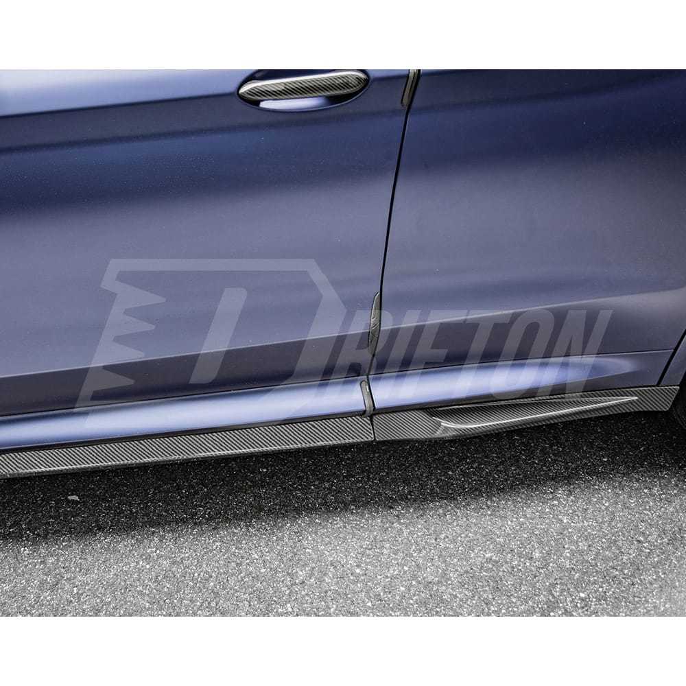 SQ Style Dry Carbon Fiber Side Skirt For BMW F97 X3M F98 X4M LCI 2019-2024
