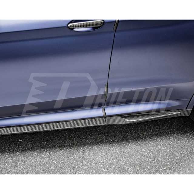 SQ Style Dry Carbon Fiber Side Skirt For BMW F97 X3M F98 X4M LCI 2019-2024