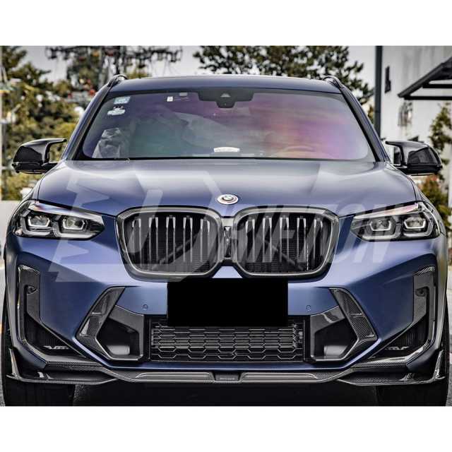Dry Carbon Fiber Replacement Front Grille For BMW F97 X3M F98 X4M LCI 2019-2024