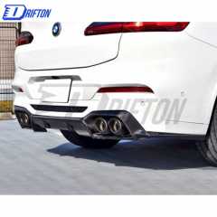 3D Style Carbon Fiber Rear Diffuser For BMW F98 X4M 2019-2021