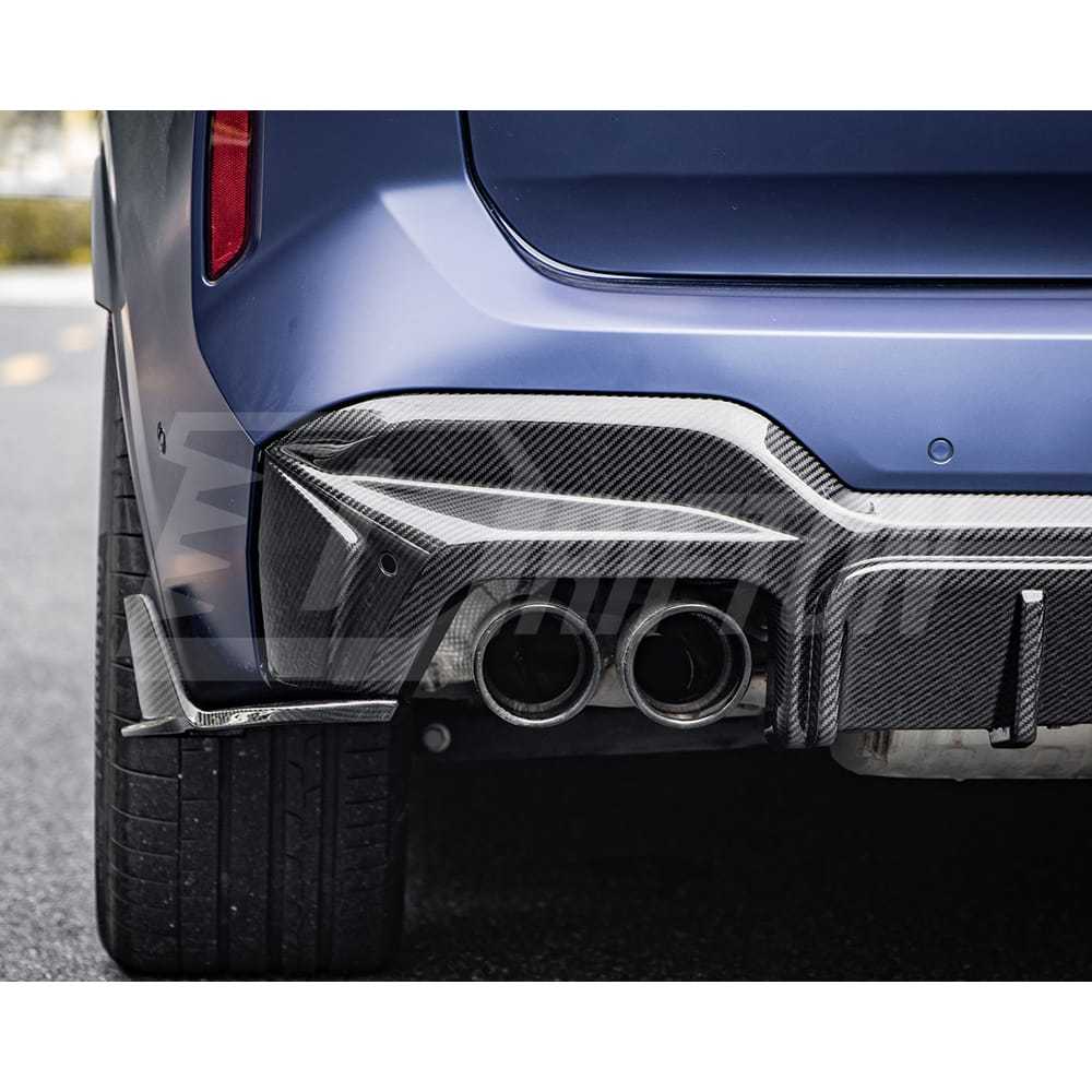 SQ Style Dry Carbon Fiber Rear Diffuser For BMW F97 X3M LCI 2022-2024
