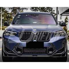 SQ Style Dry Carbon Fiber Front Lip For BMW F97 X3M F98 X4M LCI 2022-2024