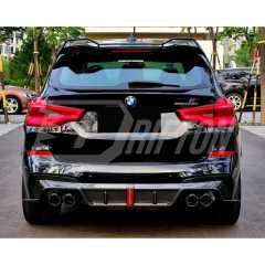 Karbel Style Dry Carbon Fiber LED Brake Light Rear Diffuser For BMW F97 X3M 2019-2021