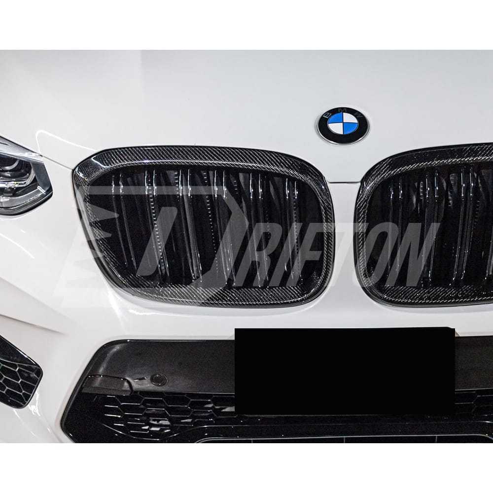 Dry Carbon Fiber Front Grille For BMW F97 X3M F98 X4M 2019-2021