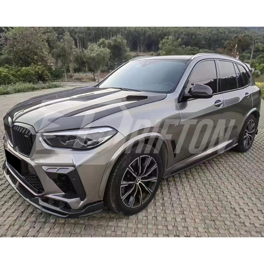LD Style Carbon Fiber Side Skirt For BMW F95 X5M 2019-2023