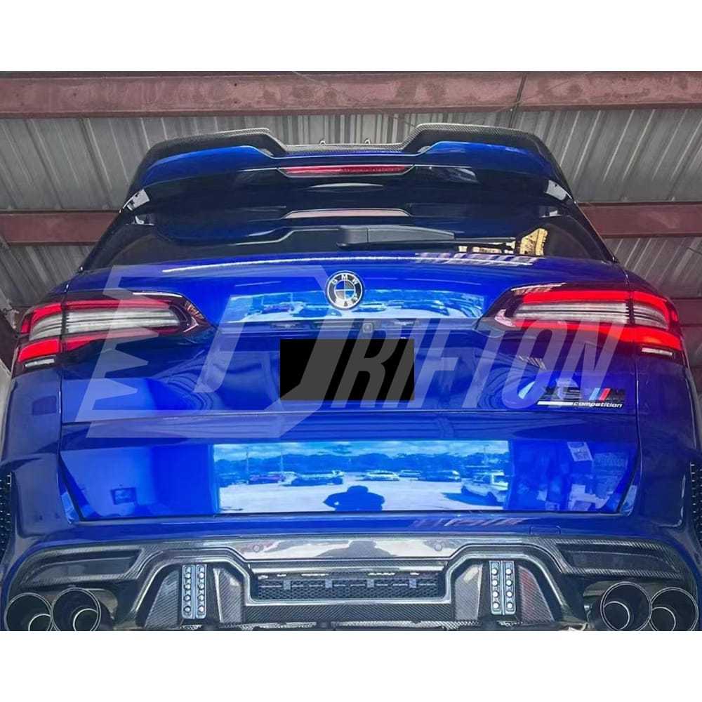 LD Style Carbon Fiber Roof Spoiler For BMW F95 X5M 2019-2023
