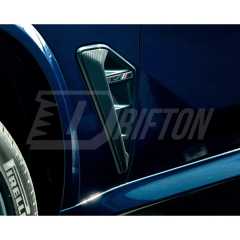Carbon Fiber Fender Vent Cover Trims For BMW F95 X5M 2019-2023