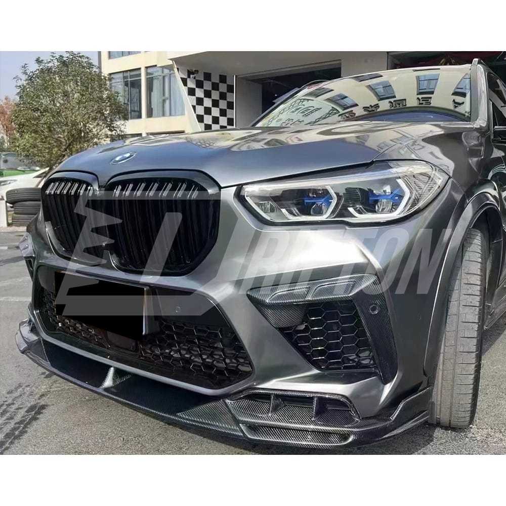 LD Style Carbon Fiber Front Lip For BMW F95 X5M 2019-2023