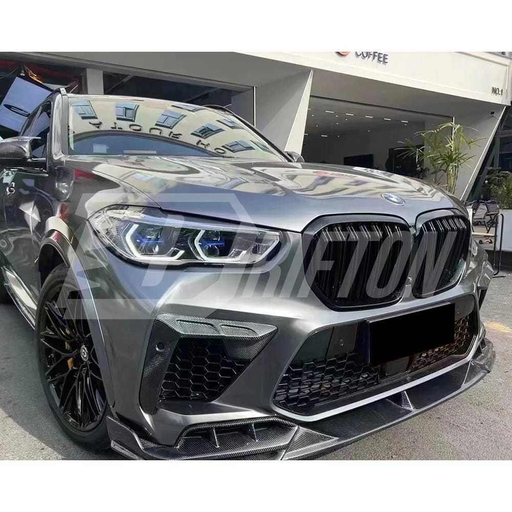 LD Style Carbon Fiber Front Lip For BMW F95 X5M 2019-2023
