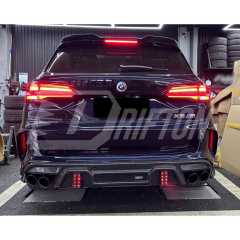 LD Style Carbon Fiber Rear Diffuser For BMW F95 X5M 2019-2023