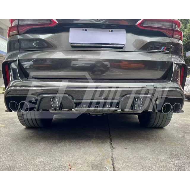 LD Style Carbon Fiber Rear Diffuser For BMW F95 X5M 2019-2023