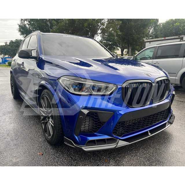 LD Style Carbon Fiber Front Lip For BMW F95 X5M 2019-2023