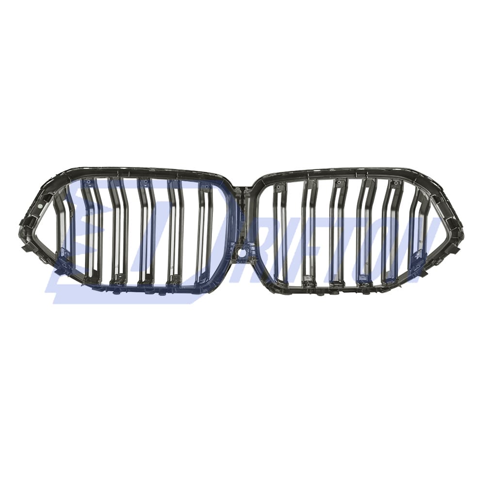 Double Slat Style Dry Carbon Fiber Front Bumper Grille For BMW F96 X6M 2019-2023