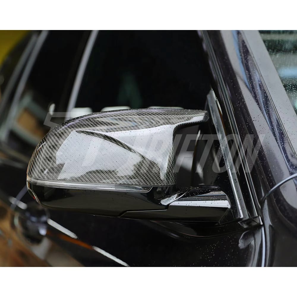 Dry Carbon Fiber Replacement Side Mirror Cover For BMW F96 X6M 2019-2023