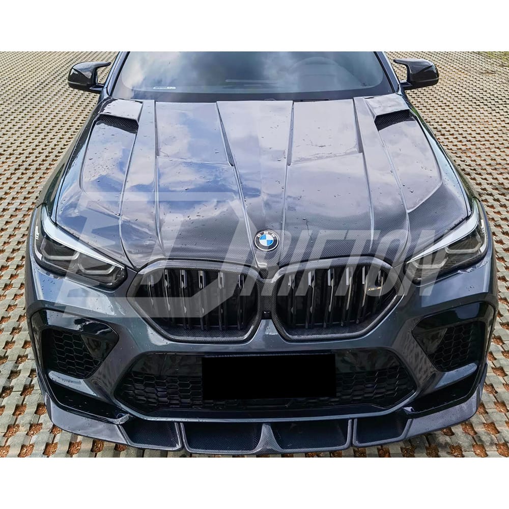 LD Style Carbon Fiber Hood For BMW F96 X6M 2019-2023
