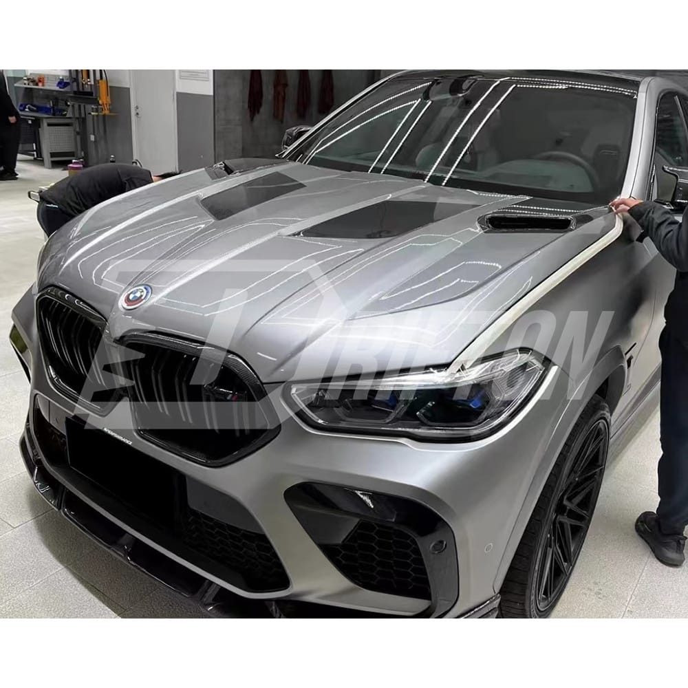 LD Style Carbon Fiber Hood For BMW F96 X6M 2019-2023