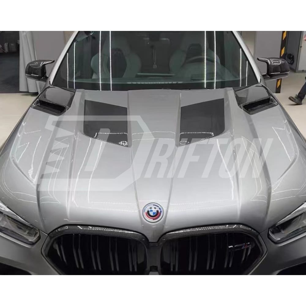 LD Style Carbon Fiber Hood For BMW F96 X6M 2019-2023