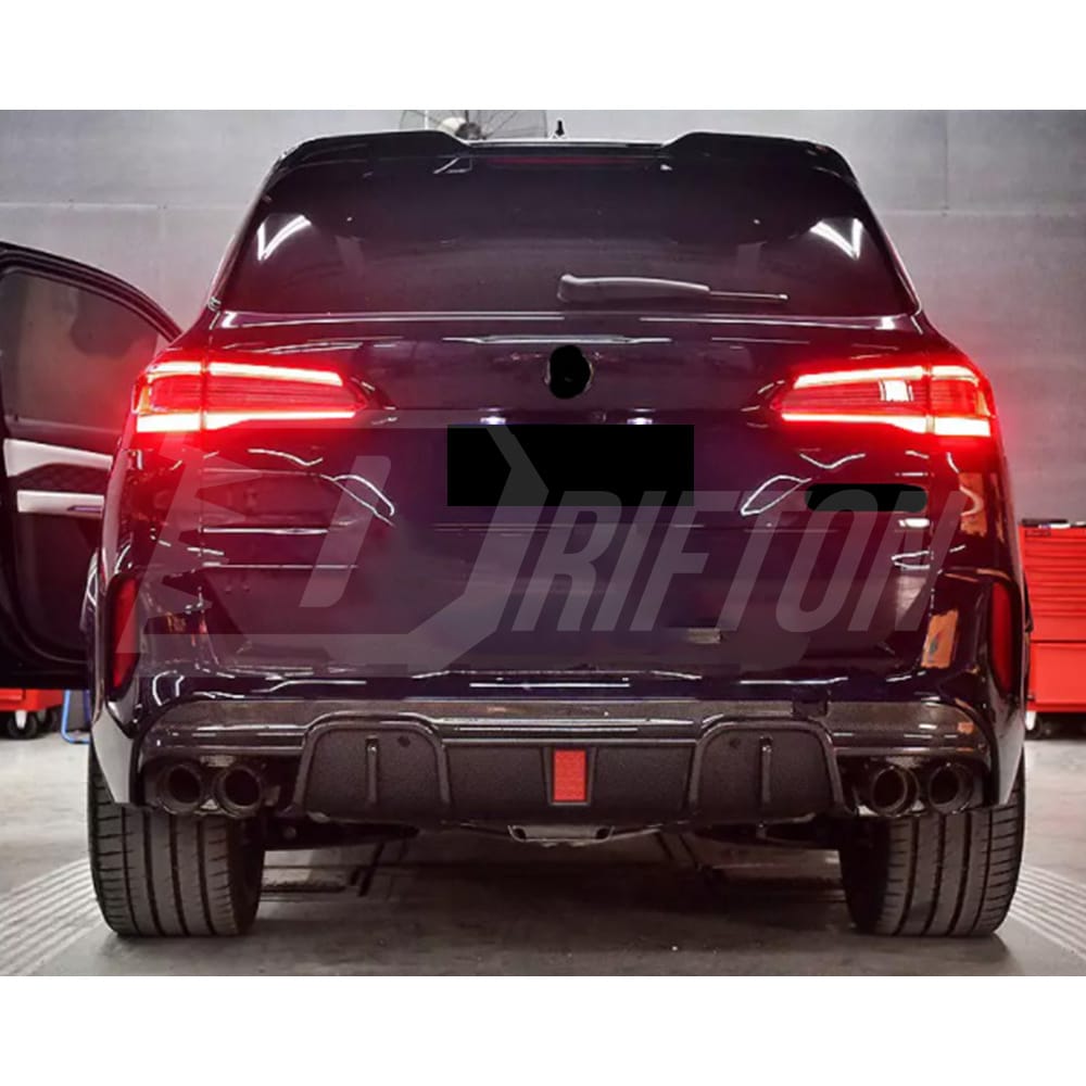Manhart Style Carbon Fiber Rear Diffuser For BMW F95 X5M 2019-2023