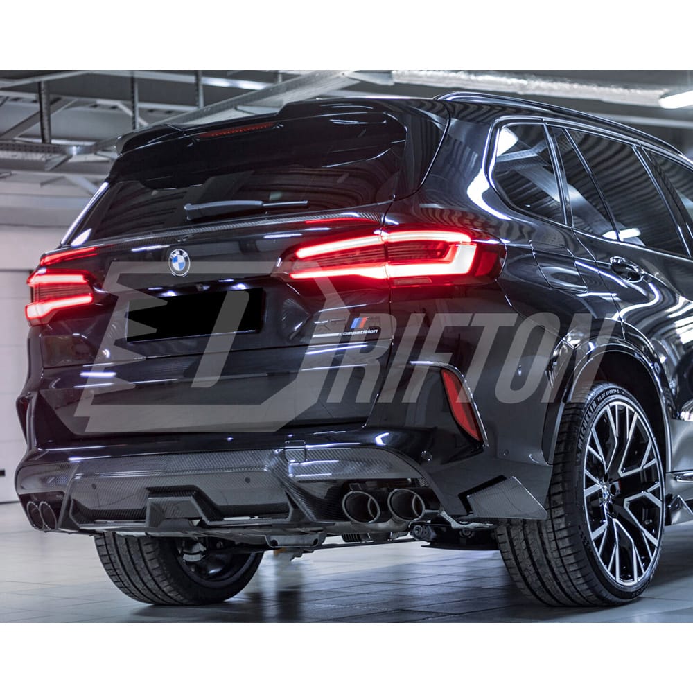 RNG Style Carbon Fiber Rear Diffuser For BMW F95 X5M 2019-2023
