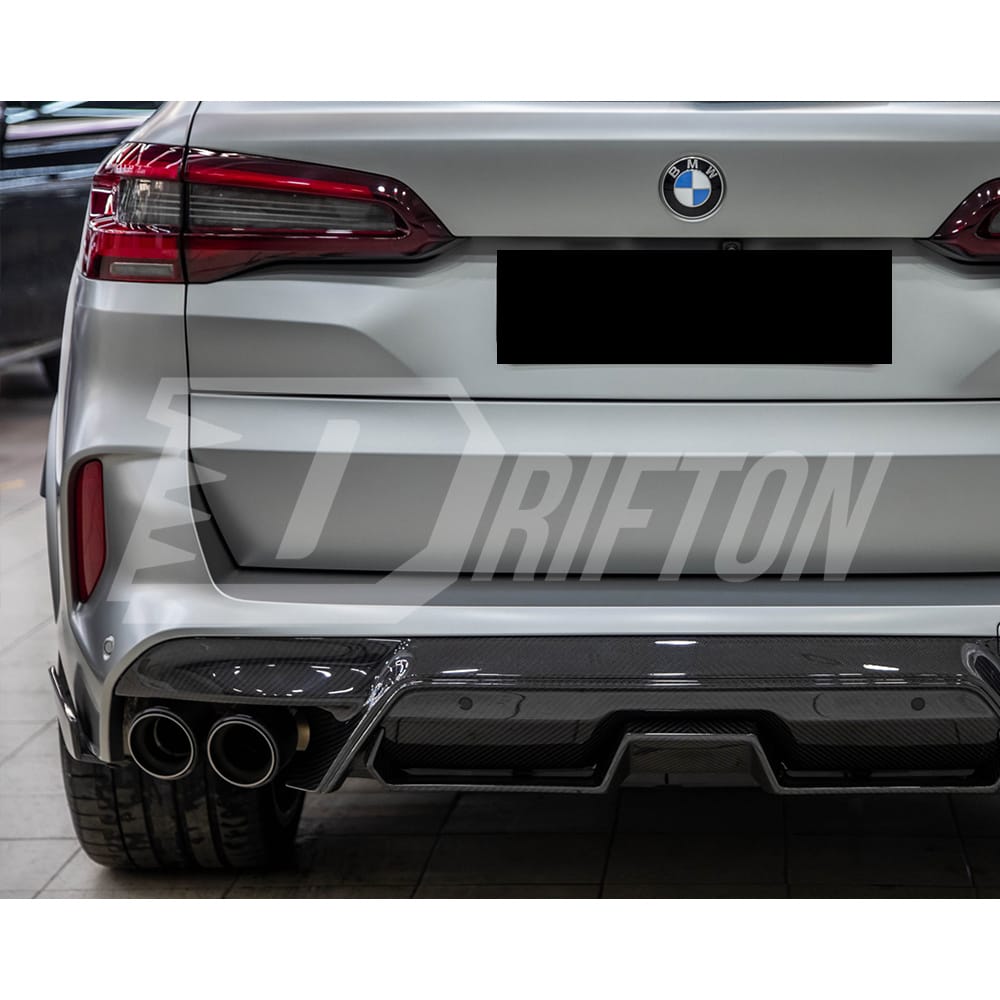 RNG Style Carbon Fiber Rear Diffuser For BMW F95 X5M 2019-2023