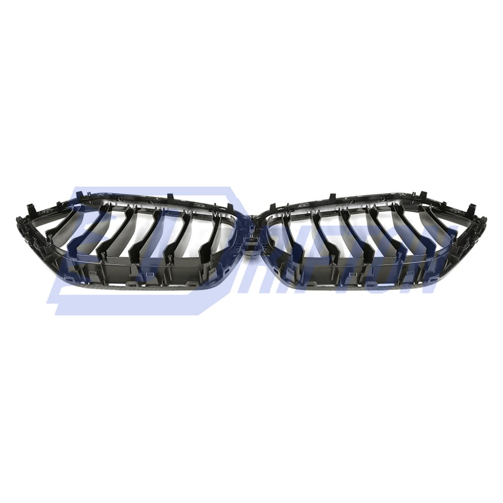 Single Slat Style Dry Carbon Fiber Front Bumper Grille For BMW F96 X6M 2019-2023