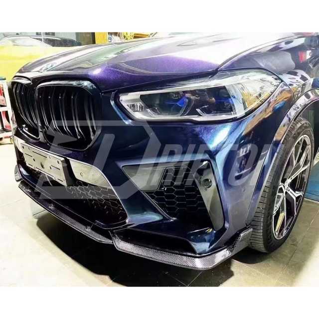 MT Style Carbon Fiber Front Lip For BMW F95 X5M 2019-2023