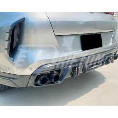 LD Style Carbon Fiber Rear Bumper Canards For BMW F96 X6M 2019-2023