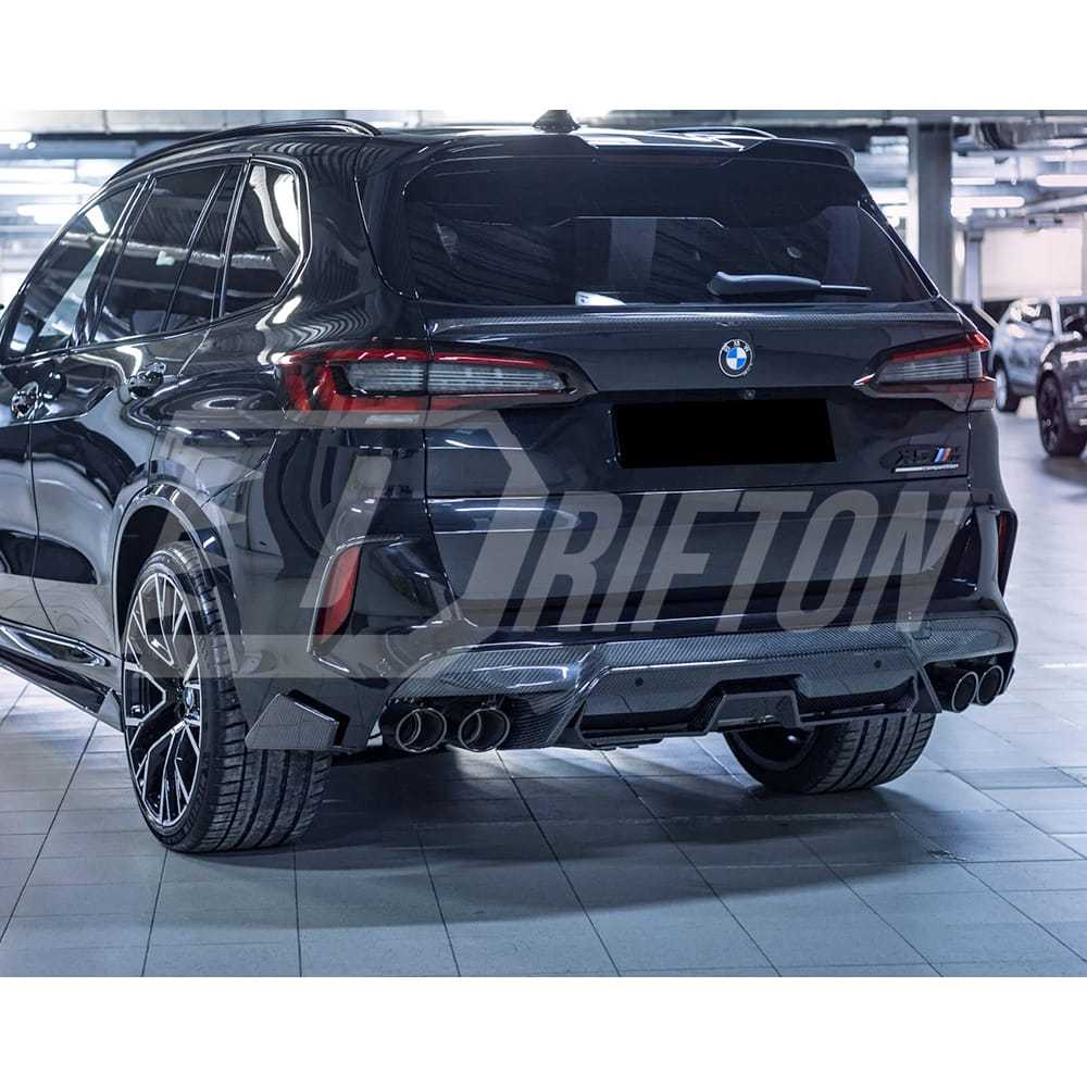 RNG Style Carbon Fiber Rear Diffuser For BMW F95 X5M 2019-2023