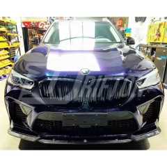 MT Style Carbon Fiber Front Lip For BMW F95 X5M 2019-2023