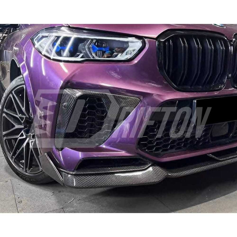 RNG Style Carbon Fiber Front Lip For BMW F95 X5M 2019-2023