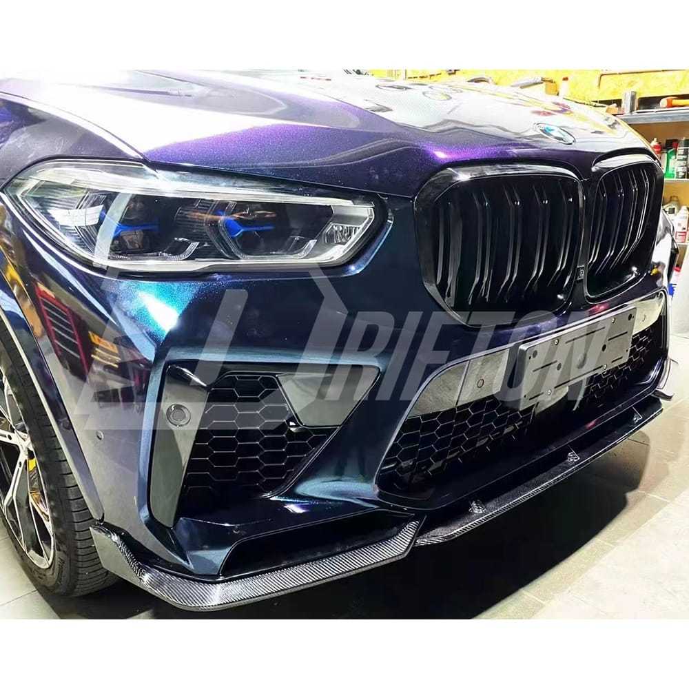 MT Style Carbon Fiber Front Lip For BMW F95 X5M 2019-2023