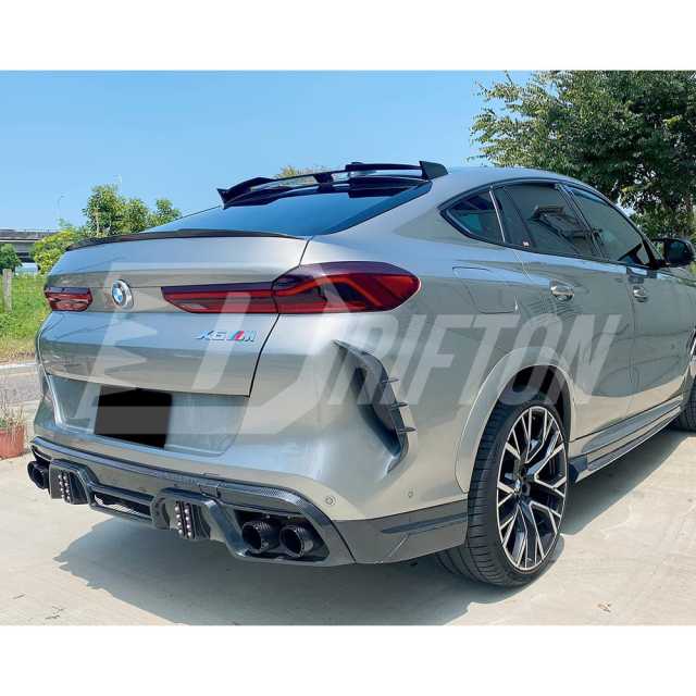 LD Style Carbon Fiber Rear Wing Trunk Spoiler For BMW F96 X6M 2019-2023