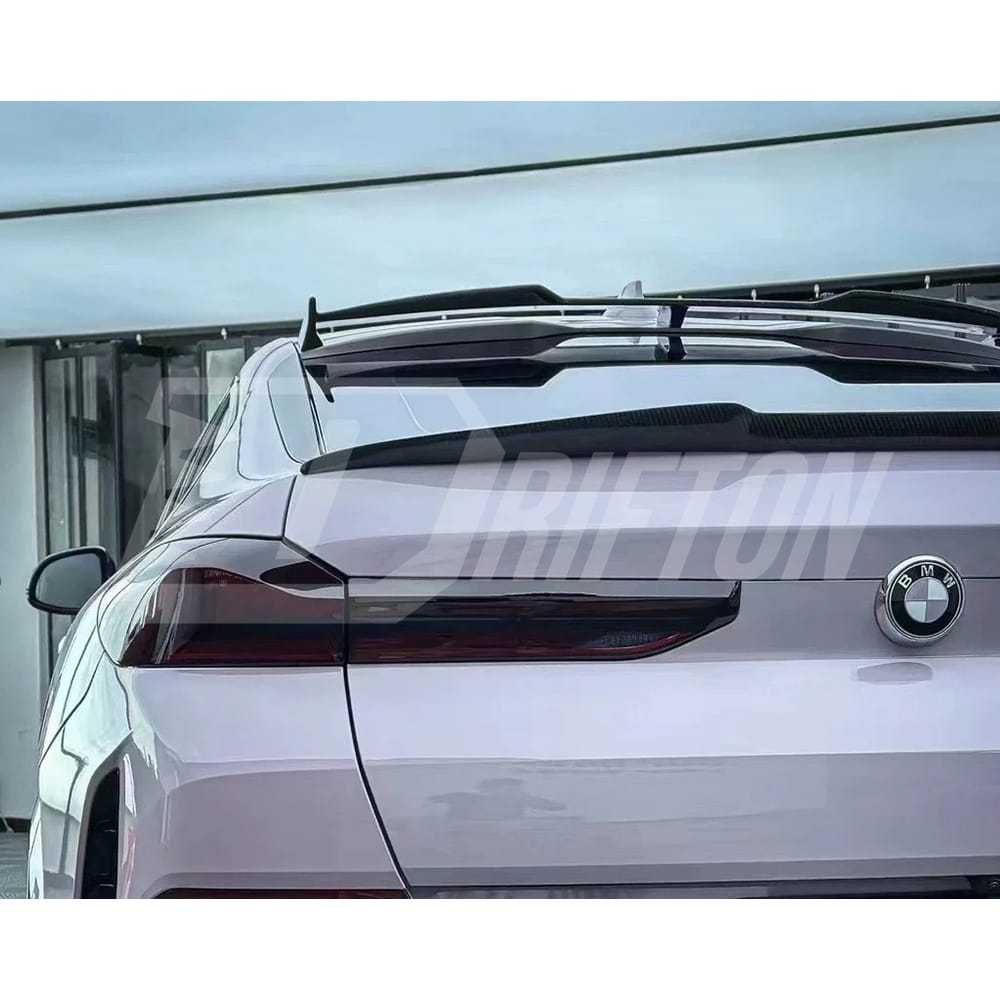 LD Style Carbon Fiber Roof Spoiler For BMW X6 G06 2019-2023
