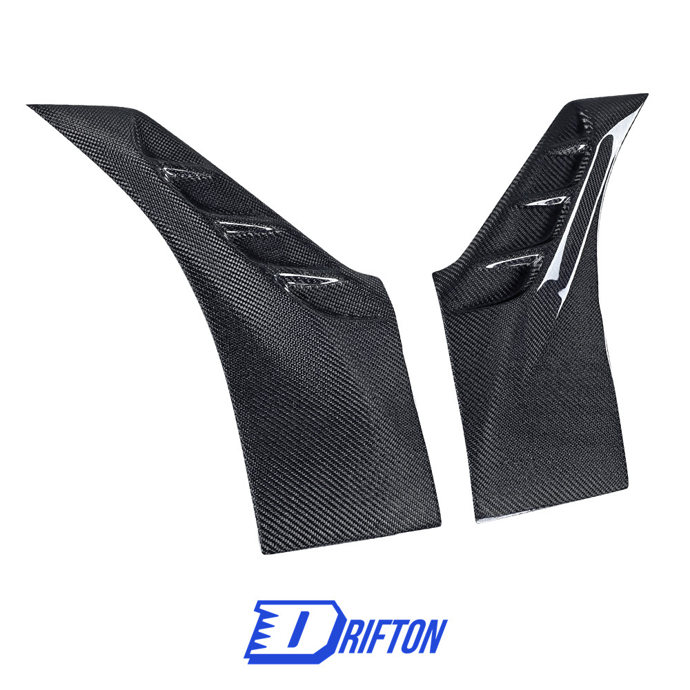 LD Style Carbon Fiber Fender Vent Cover Trim For BMW X6 G06 2019-2023