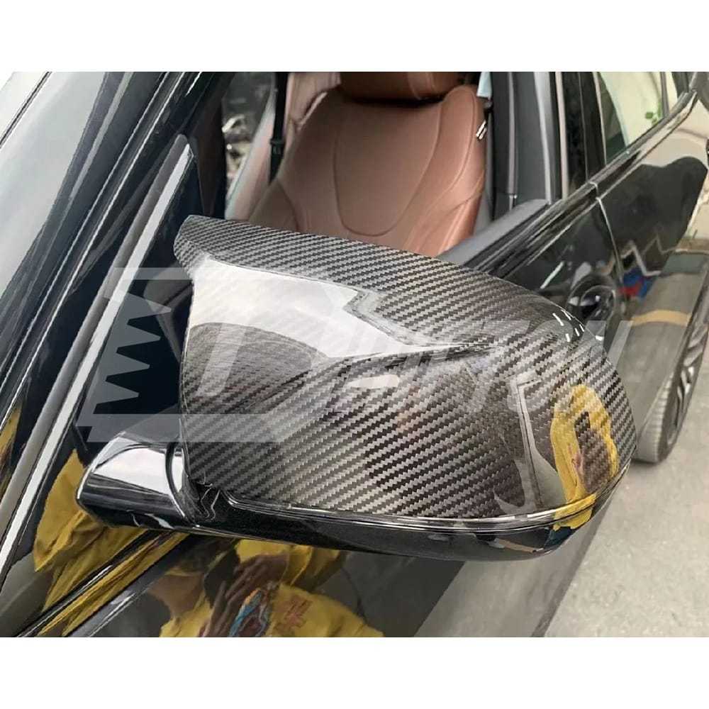 Carbon Fiber Replacement Side Mirror Cap For BMW X6 G06 2019-2023