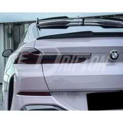 LD Style Carbon Fiber Trunk Spoiler Rear Wing For BMW X6 G06 2019-2023