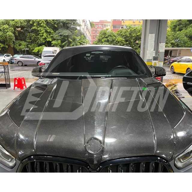 LD Style Carbon Fiber Hood For BMW X6 G06 2019-2023