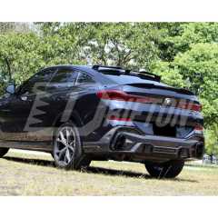LD Style Carbon Fiber Trunk Spoiler Rear Wing For BMW X6 G06 2019-2023