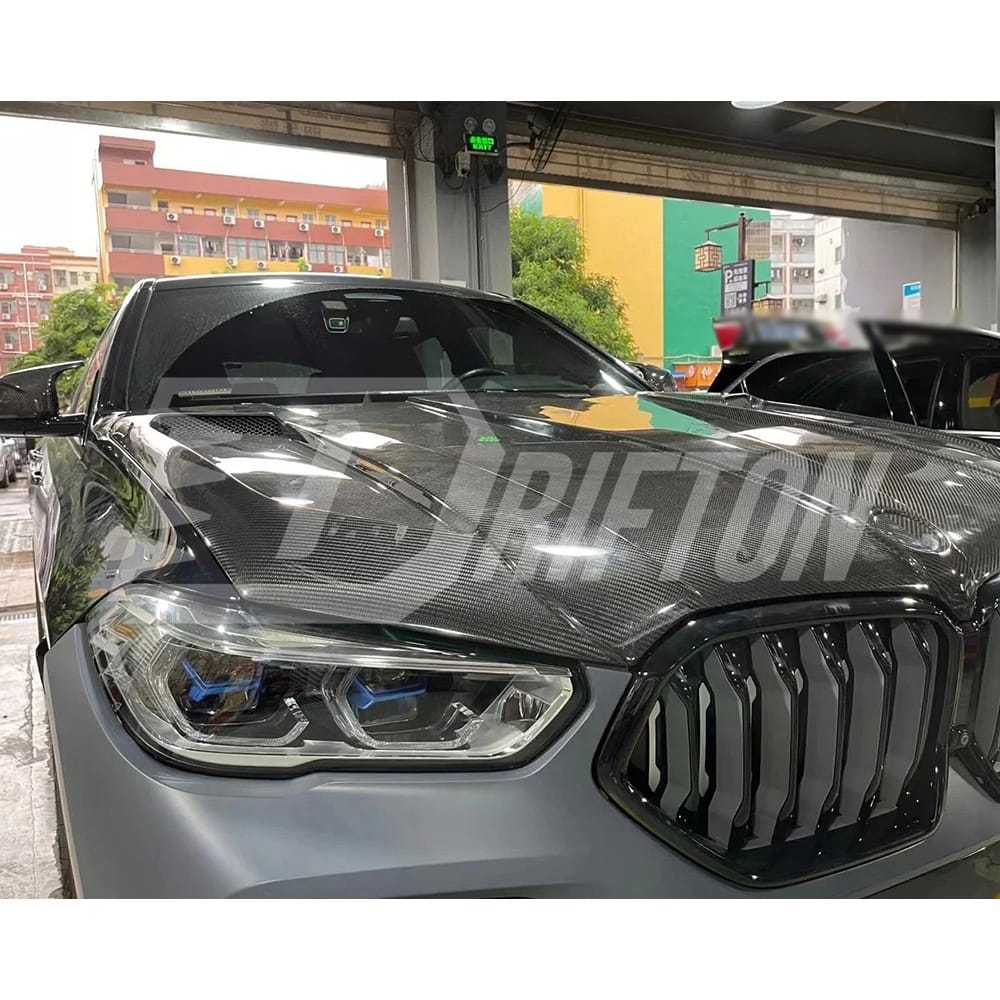 LD Style Carbon Fiber Hood For BMW X6 G06 2019-2023
