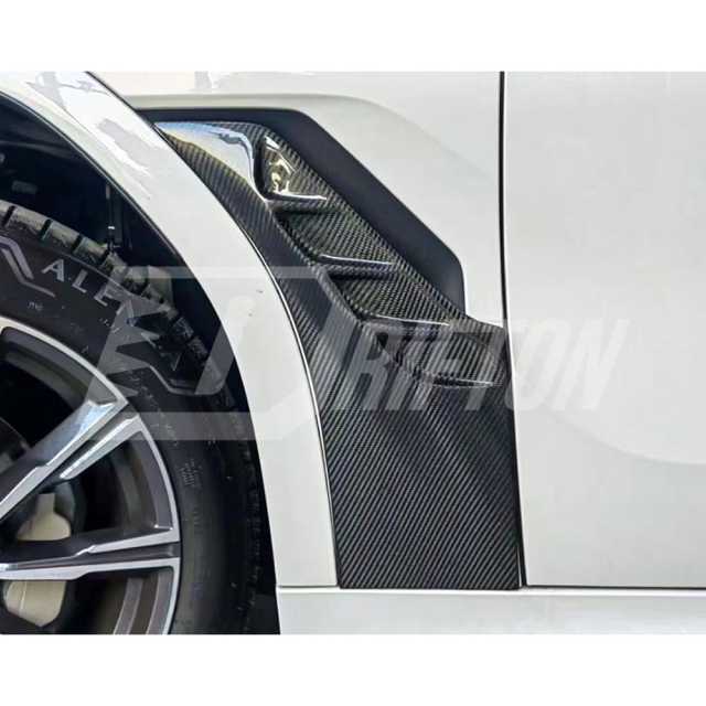 LD Style Carbon Fiber Fender Vent Cover Trim For BMW X6 G06 2019-2023