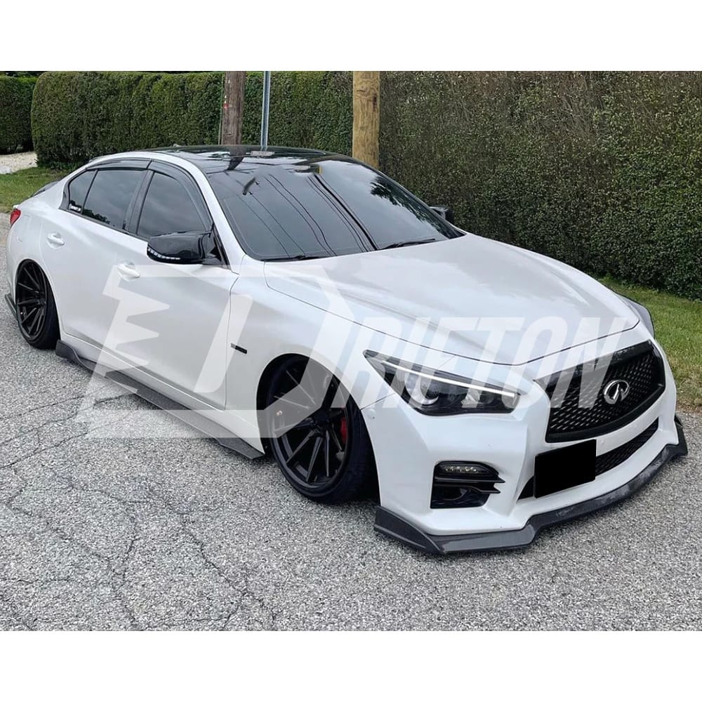 A Style Carbon Fiber Front Lip For INFINITI Q50 2013-2024