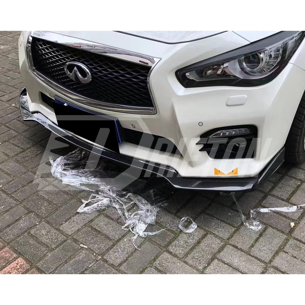 A Style Carbon Fiber Front Lip For INFINITI Q50 2013-2024
