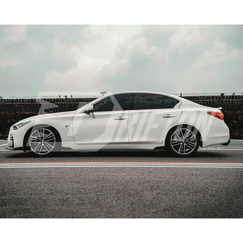 Carbon Fiber Side Skirt For INFINITI Q50L 2013-2024