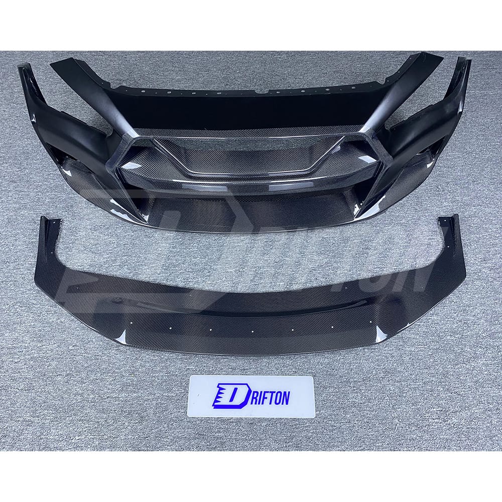 LB Style Partial Carbon Fiber Front Bumper For INFINITI Q50 2013-2017