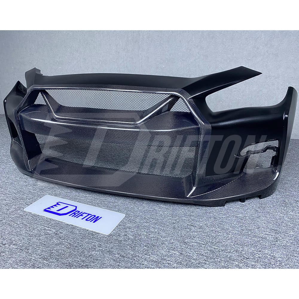 LB Style Partial Carbon Fiber Front Bumper For INFINITI Q50 2013-2017