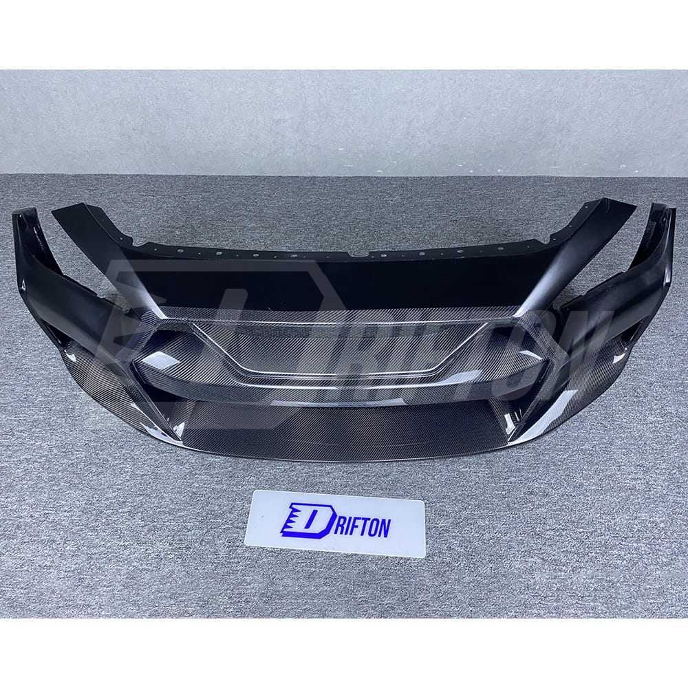 LB Style Partial Carbon Fiber Front Bumper For INFINITI Q50 2013-2017