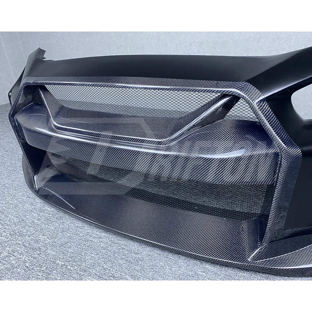 LB Style Partial Carbon Fiber Front Bumper For INFINITI Q50 2013-2017